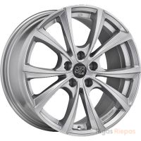 MSW 27T 9.5x19 5x120 ET40, sudraba (Full Silver)