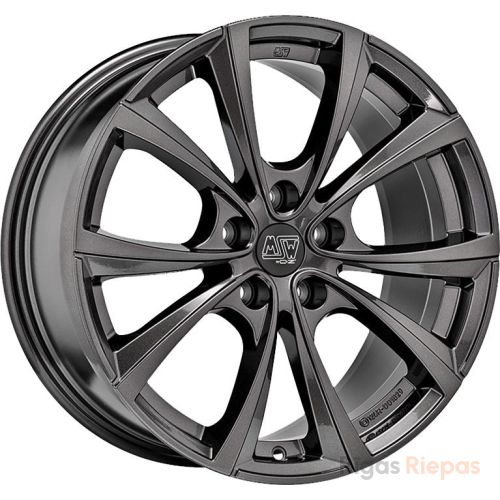 MSW 27T 8.5x18 5x114.3 ET40, antracīta · spīdīgs (Gloss Dark Grey)
