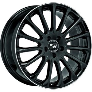MSW 30 8x19 5x112 ET30, чёрный · полированный (Gloss Black+Diamond Lip)