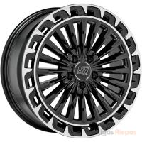 MSW 32 7.5x19 5x112 ET32, melns · pulēts (Gloss Black+Diamond Lip)