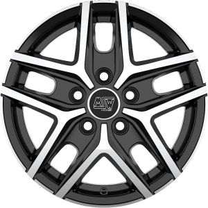 MSW 40 Van 6.5x16 5x118 ET65, black · polished (Gloss Black Full Polished)