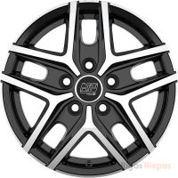 MSW 40 Van 6.5x16 5x160 ET55, melns · pulēts (Gloss Black Full Polished)