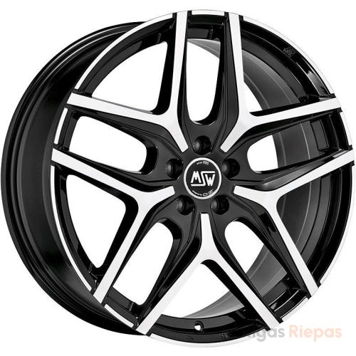MSW 40 8.5x20 5x120 ET34, melns · pulēts (Gloss Black Full Polished)