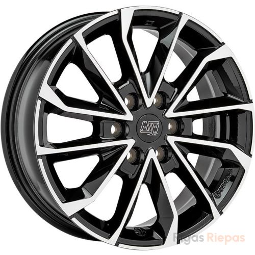 MSW 42 Van 6.5x17 6x130 ET54, чёрный · полированный (Gloss Black Full Polished)