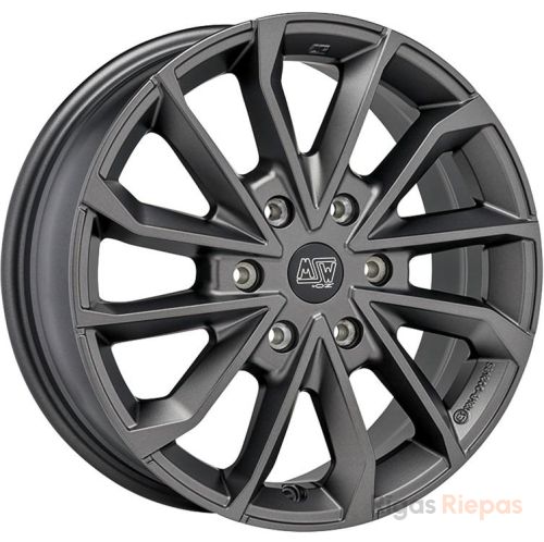 MSW 42 Van 6.5x17 6x120 ET50, antracīta · matēts (Matt Dark Grey)