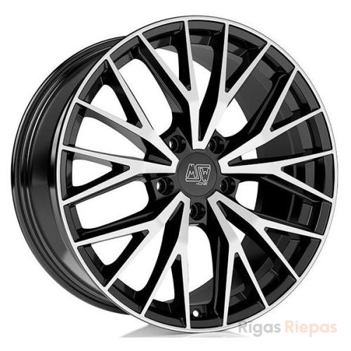 MSW 44 7.5x20 5x130 ET32, melns · pulēts (Gloss Black Full Polished)