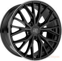 MSW 44 10.5x20 5x112 ET40, melns · pulēts (Gloss Black+Diamond Lip)