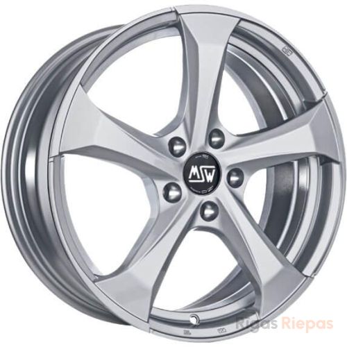 MSW 47 8x19 5x112 ET21, sudraba (Full Silver)