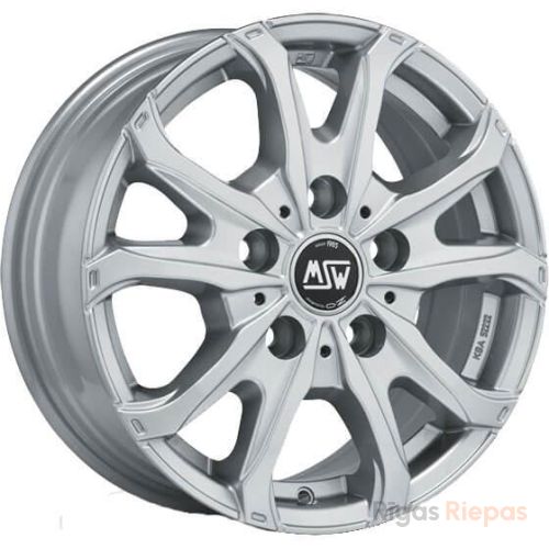 MSW 48 Van 7x17 5x112 ET51, sudraba (Full Silver)