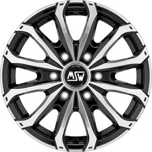 MSW 48 Van 6.5x16 6x130 ET62, black · polished (Gloss Black Full Polished)