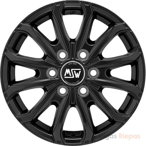 MSW 48 Van 6.5x16 6x130 ET62, melns · matēts