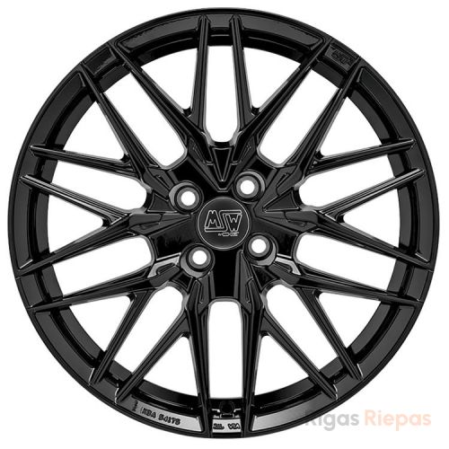MSW 50-4 7x17 4x108 ET20, чёрный · глянцевый