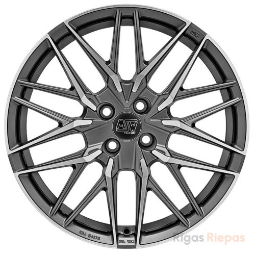 MSW 50-4 7.5x18 4x108 ET25, antracīta · pulēts (Matt Gun Metal Full Polished (Mgmfp))