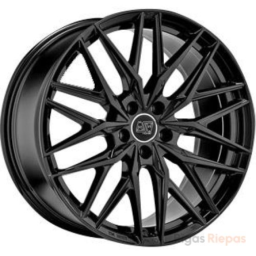 MSW 50 7x17 4x100 ET37, melns · spīdīgs