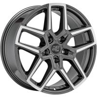 MSW 52 8.5x20 5x114.3 ET45, anthracite · polished (Gloss Gun Metal Full Polished)