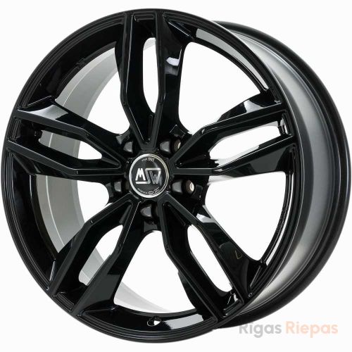 MSW 71 7.5x17 5x108 ET38, melns · spīdīgs