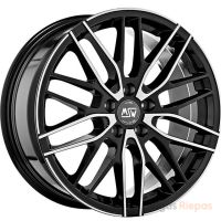MSW 72 7x17 5x120 ET29, melns · pulēts (Gloss Black Full Polished)