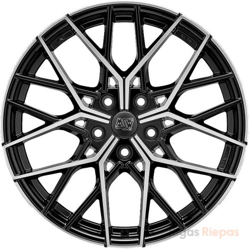 MSW 74 10x19 5x114.3 ET45, melns · pulēts (Gloss Black Full Polished)
