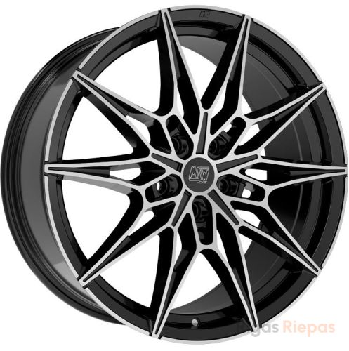 MSW 75 8.5x19 5x120 ET27, melns · pulēts (Gloss Black Full Polished)
