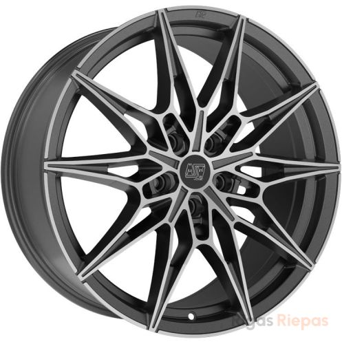 MSW 75 8.5x20 5x112 ET28, antracīta · pulēts (Matt Gun Metal Full Polished (Mgmfp))