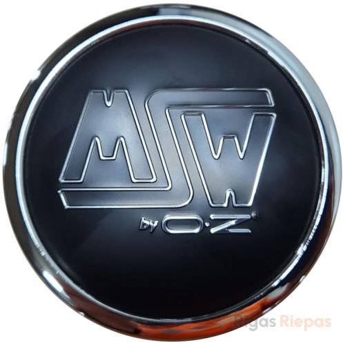 MSW 81310653 centre cap, black, XC566VW, chrome