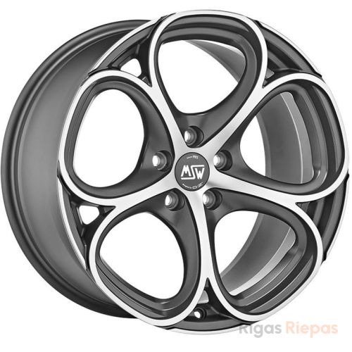 MSW 82 8x18 5x108 ET50, antracīta · pulēts (Matt Gun Metal Full Polished)