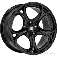 MSW 82 9x18 5x110 ET34, melns · pulēts (Gloss Black Full Polished)