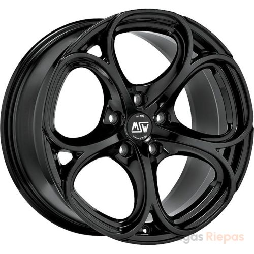 MSW 82 9x18 5x110 ET34, melns · pulēts (Gloss Black Full Polished)