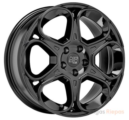 MSW 83 7x17 5x114.3 ET32, melns · spīdīgs