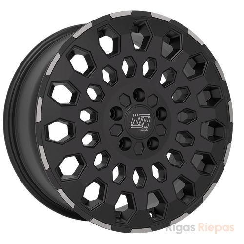 MSW 99 Van 8x17 5x127 ET37, black · polished (Matt Black Lip Polished)