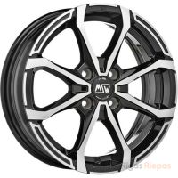MSW X4 5.5x14 4x108 ET24, melns · pulēts (Gloss Black Full Polished)