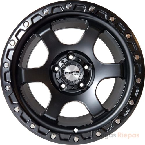 Nano 3S240 8.5x17 5x127 ET0, melns · matēts (Full Matt Black)