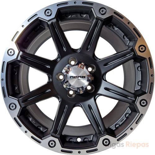 Nano BK717 8.5x18 5x120 ET20, melns · pulēts