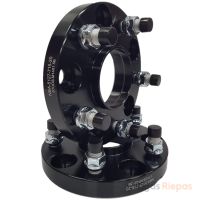 NBA disku starplika 20 mm 5x127, ar tapskrūvēm, melna