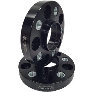 NBA disku starplika 25 mm 5x120, ar vītņotiem caurumiem, melna