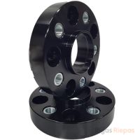 NBA disku starplika 30 mm 5x120, ar vītņotiem caurumiem, melna