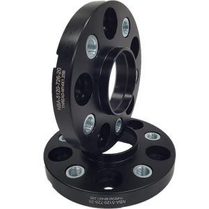 NBA disku starplika 20 mm 5x120, ar vītņotiem caurumiem, melna
