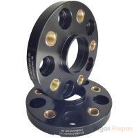 NBA disku starplika 20 mm 5x120, ar vītņotiem caurumiem, melna