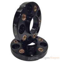 NBA wheel spacer 20 mm 5x112, with threaded holes, black