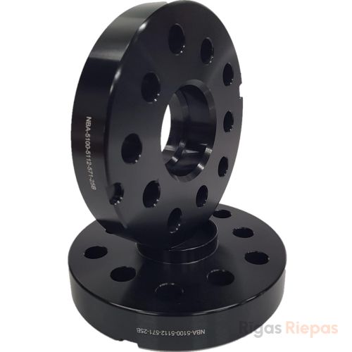 NBA wheel spacer 25 mm 5x100/112, black