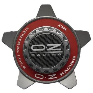 OZ Racing 81210323 centra vāciņš, pelēks, M668, sarkans