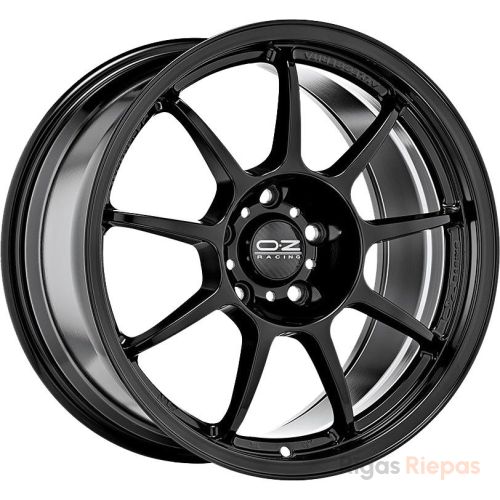 OZ Racing Alleggerita HLT 7x16 4x100 ET37, melns · spīdīgs