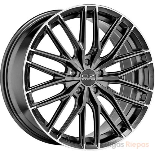 OZ Racing Gran Turismo HLT 8.5x19 5x108 ET45, антрацитовый · полированный (Star Graphite Diamond Lip)
