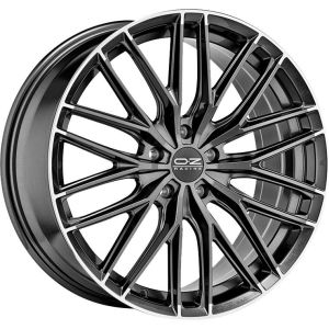 OZ Racing Gran Turismo HLT 8.5x19 5x108 ET45, antracīta · pulēts (Star Graphite Diamond Lip)