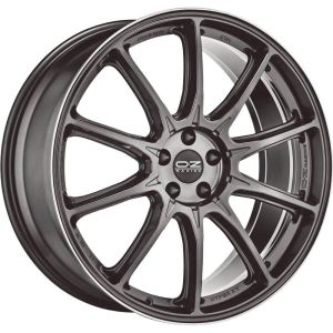 OZ Racing Hyper XT HLT 9x22 5x108 ET42, anthracite · polished (Star Graphite Diamond Lip)