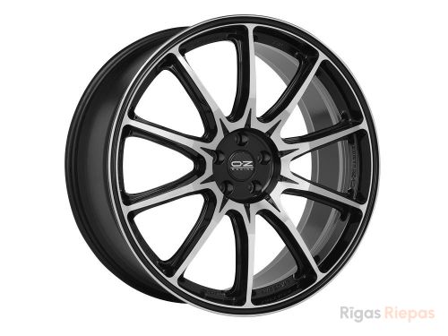 OZ Racing Hyper XT HLT 11x22 5x112 ET40, melns · pulēts (Gloss Black Diamond Cut)