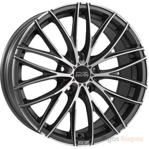 OZ Racing Italia 150 8x17 5x110 ET38, antracīta · pulēts (Matt Dark Graphite Diamond Cut)