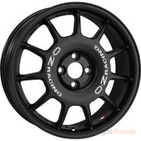 OZ Racing Leggenda 7x17 4x100 ET37, melns · matēts (Matt Black White Lettering)