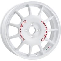 OZ Racing Leggenda 7x17 4x100 ET37, balts (Race White Red Lettering)