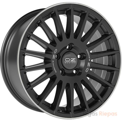 OZ Racing Rally Desert 8x18 6x139.7 ET45, melns · pulēts (Matt Black Silver Let. Diamond Lip)